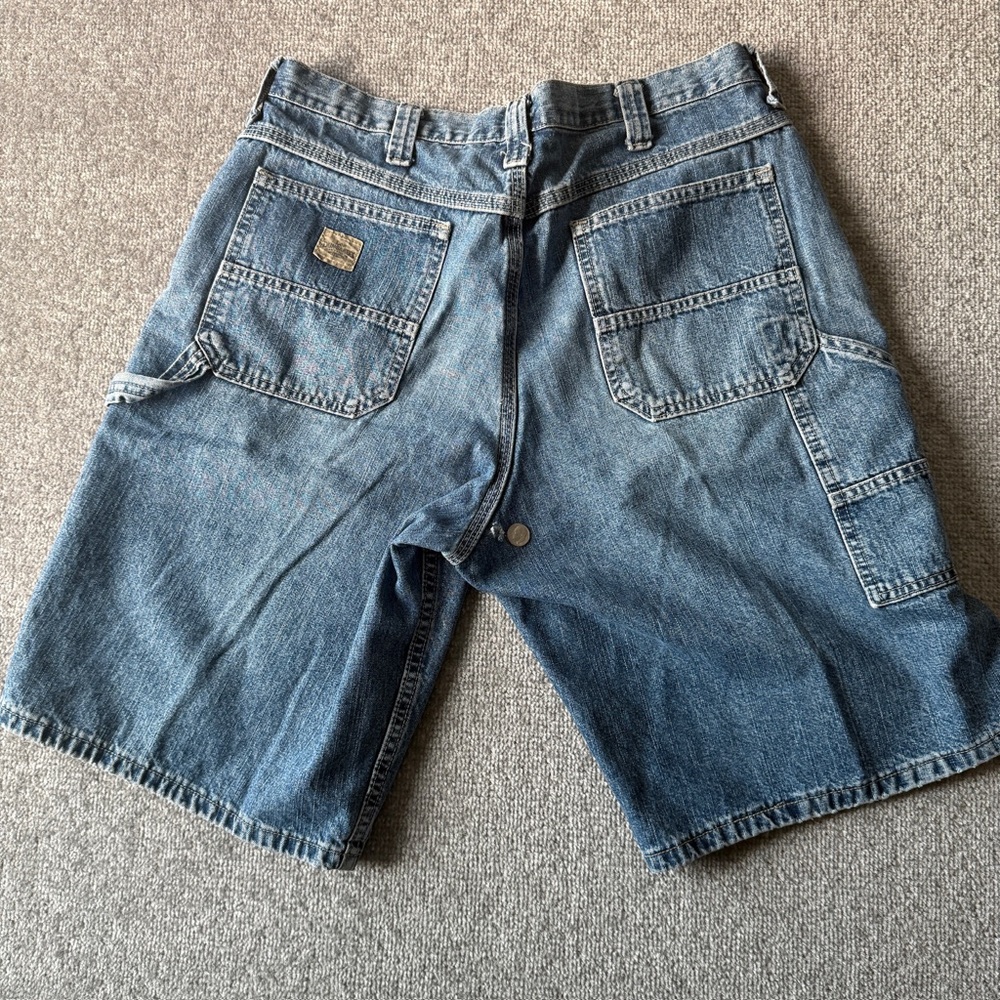 Y2K Lee Dungarees Carpenter Jorts Men's Size 34W x 12" Inseam 100% Cotton Shorts